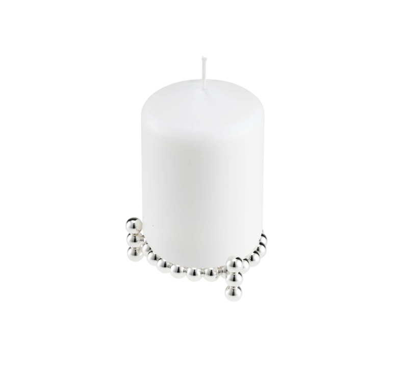 Подсвечник со свечей Perles B04210018 Christofle